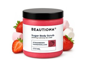 Tělový peeling Beautiona Jahoda Marshmallow 250ml